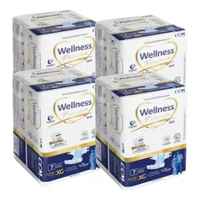 Fralda Geriátrica Noturna Wellness Premium Xg - Kit 4 Pacts 