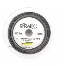 Cable De Acero Relix 60lbs. X 10m. 7x7 Para Líder De Mosca