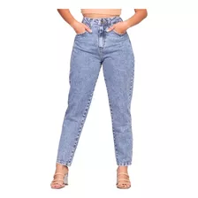 Calça Jeans Feminina Mom Cintura Alta