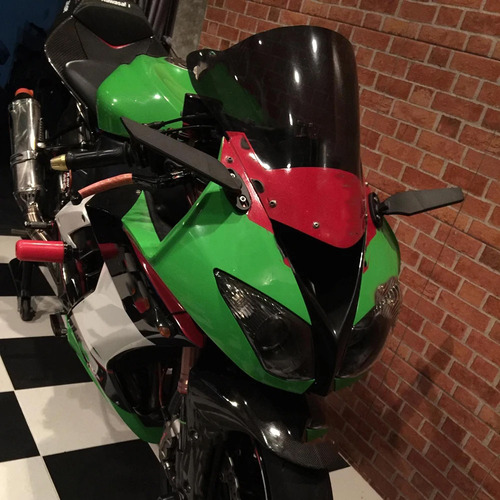 Espejo A Prueba De Viento De Ala Fija Para Ninja Zx10r Zx6r Foto 2