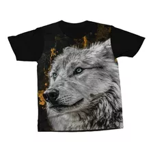Camiseta Lobo Selvagem Natureza Camisa Blusa Estampas Arte