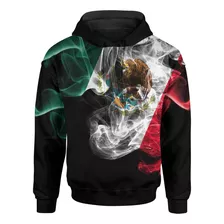 Sudadera Full Print Bandera De Humo