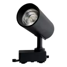 Spot Para Trilho Eletrificado Preto Led 7w Bivolt Luz Quente 110v/220v