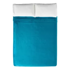 Cobertor Ligero King Size Azul Turquesa Elegante Vianney