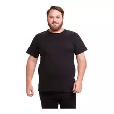 Camisa Camiseta Basica Masculina Plus Size Slim Algodão