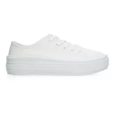 Tenis Plataforma Blanco Para Mujer [mle18]