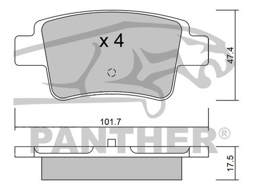 Balata Hi-tek Htd1537 Tras Fiat Fiorino 2000 Foto 3