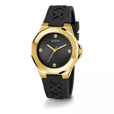 Reloj Guess Ladies Black/gunmetal Mujer Color De La Correa Negro Color Del Bisel Negro Color Del Fondo Negro