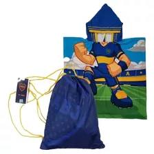 Ponchito Infantil Original Más Bolso De Regalo Boca Juniors 