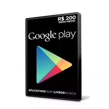 Cartão Google Play Gift R$200 Reais Br Android (r$100+r$100)