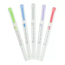 Marcadores Pastel Doble Punta Zebra Mildliner X5 Frios