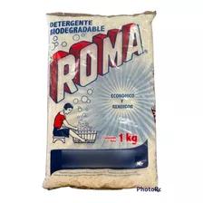 Detergente Roma 10 Bolsas De 1 Kg Jabon Para Ropa