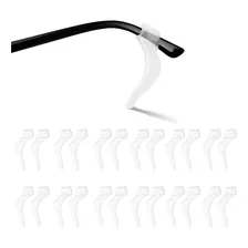 Trava Gancho Protetor Óculos Silicone Semi Incolor 10 Pares 