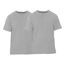 Playera Cuello V Fruit Of The Loom Color Gris Claro - 2 Pack
