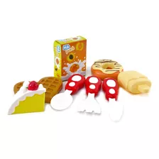 Kit Cozinha Infantil Café Da Manhã Com Bolo E Sorvete 