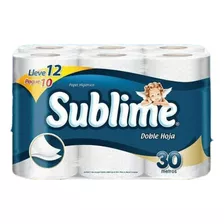 Papel Higiénico Sublime Doble Hoja X 12 Rollos