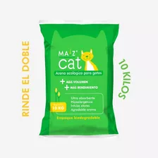 Maíz Cat 10kg - Arena Ecológica Para Gatos - Inhibe Olores X 10kg De Peso Neto