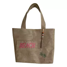 Bolsa De Praia Ombro Personalizada Com Botão Forrada Verão 