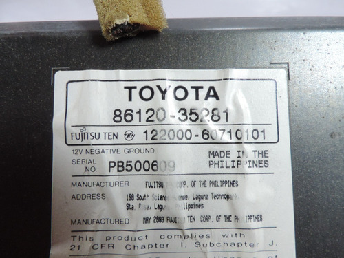 Estereo Toyota 4runner 4.0 4x2 V6 2003-2010 Foto 6