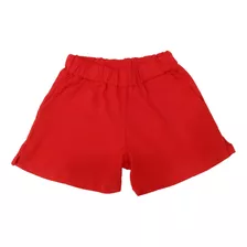 Short Nena Símil Lino Con Elástico Y Bolsillos