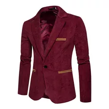 Blazer De Pana Para Hombre, Casual, Con Botonadura Simple