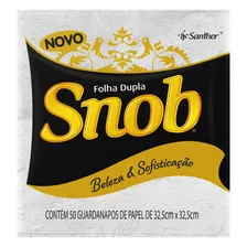 Guardanapo De Papel Folha Dupla Snob 32,5cm X 32,5cm Pacote 50 Unidades