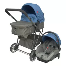 D´bebe Carriola Travel System Queen Color Azul Color Del Chasis Plateado