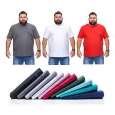 Kit 6 Camisetas Masculinas Básicas Plus Size G1 Ao G5