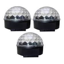 Kit 3 Lampada Globo Led Rgb Efeitos Colorido Casa Decoração