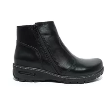 Botas De Mujer De Cuero Taco Chino Comodas Livianas Botitas