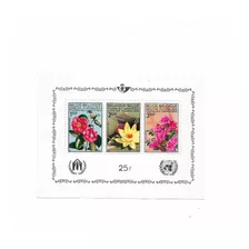 Belgica - Flores De Jardín - Hojita Block N°47 - 3 Valores