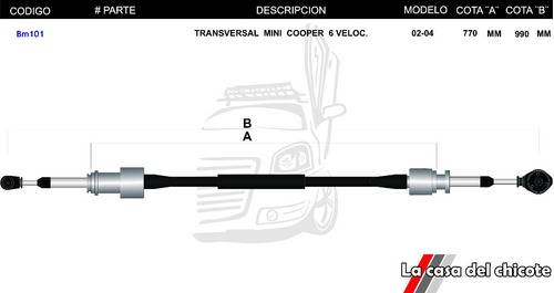 Chicote   Transversal Mini Cooper  Foto 3