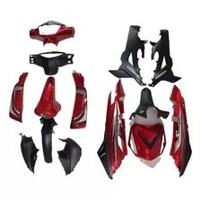 Kit Plasticos Gilera Smash 125r Rojo Negro 14pzs Ourway