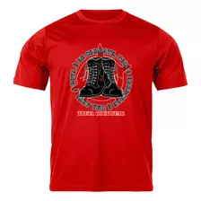 Camiseta Infantil Algodão Treta Rockwear Bota De Combate