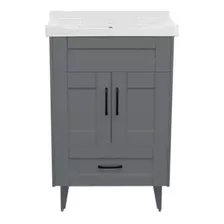 Mueble Vanitorio Deluxe Super Muebles Gris 856 50x40x80cm