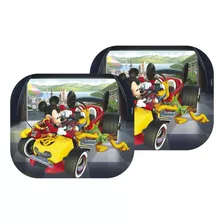 Cortina Auto Lateral Plegable Disney Mickey Sobre Ruedas