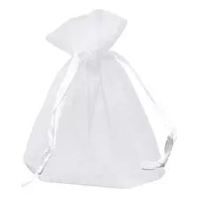 Saquinho Organza Branco 9x12 - 100 Un