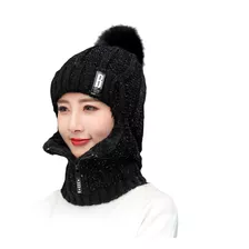 Conjunto De Gorro Y Bufanda De Punto Para Invierno, Bufanda