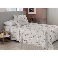 Jogo De Cama Lençol Casal Super Cotton 120 Fios Percal 4 Pçs