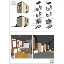 Projeto Cabana /trailer Tiny House ( Ingles) 4,1 X 2,4 M