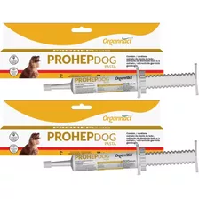 2 Prohep Dog Pasta 40g 31ml Protetor Hepatico Cães Organnact