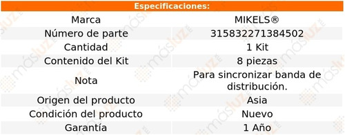 (1) Kit Sincronizar Bandas Chevrolet Cruze L4 1.8l 10/15 Foto 9