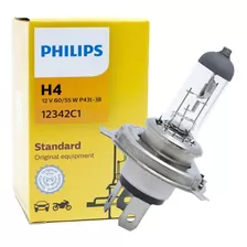 Lâmpada Philips H4 Halógena Standard Amarela 60w 55w 12v