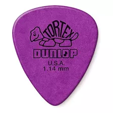 Dunlop Tortex Púa De Guitarra Púrpura Estándar De 1,14 Mm, P