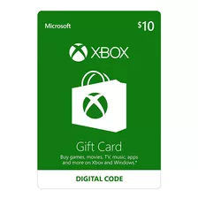 Xbox One Y 360 Live Store 10 Usd Codigo Digital Para Juegos