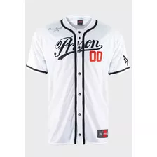 Camisa De Baseball Prison Streetwear Striped New York