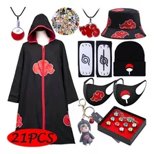 Kit De 21 Prendas De Capa Naruto Cos Akatsuki Uchiha Itachi