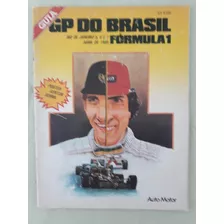 Revista Grande Premio Brasil 1985 Formula 1 Automotor Raro