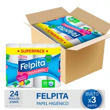 Caja Papel Higienico Felpita Superpack Familiar - X72 Rollos
