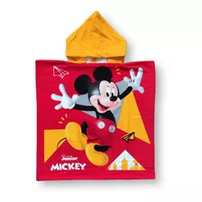 Toalla Poncho Capucha Bebé Niños Disney Mickey Mouse 